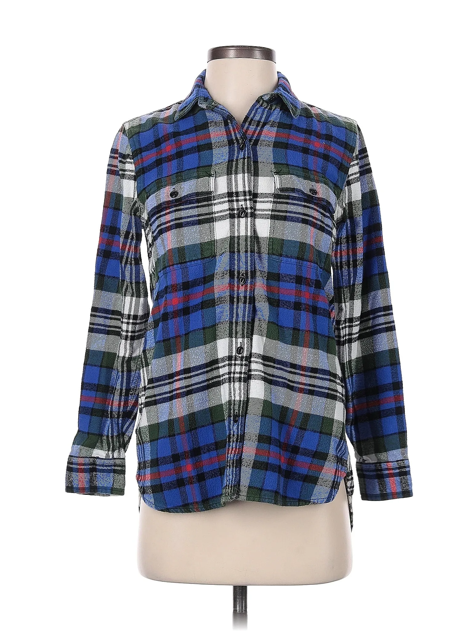 3/4 Sleeve Button-Down Shirt