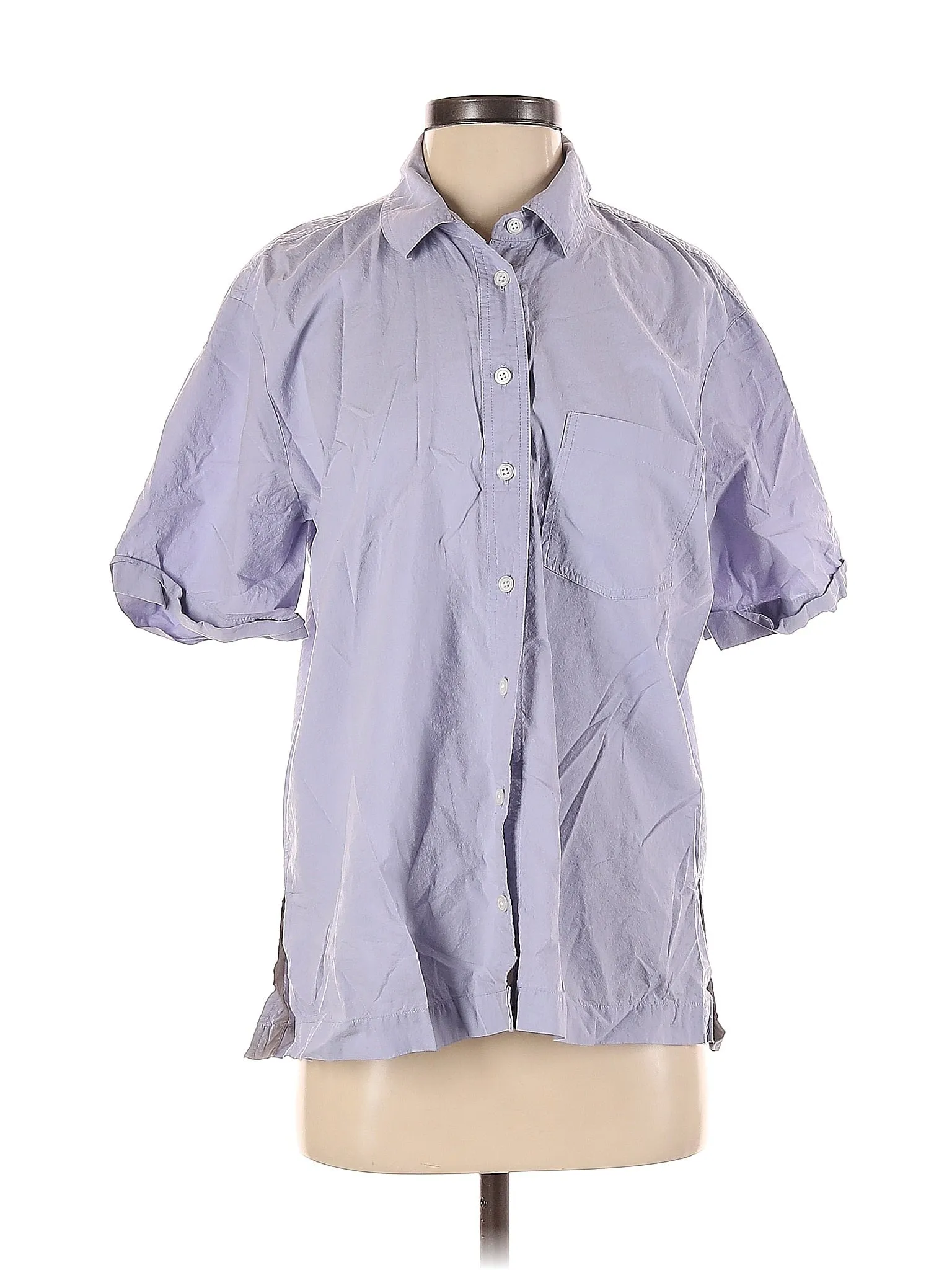 3/4 Sleeve Button-Down Shirt