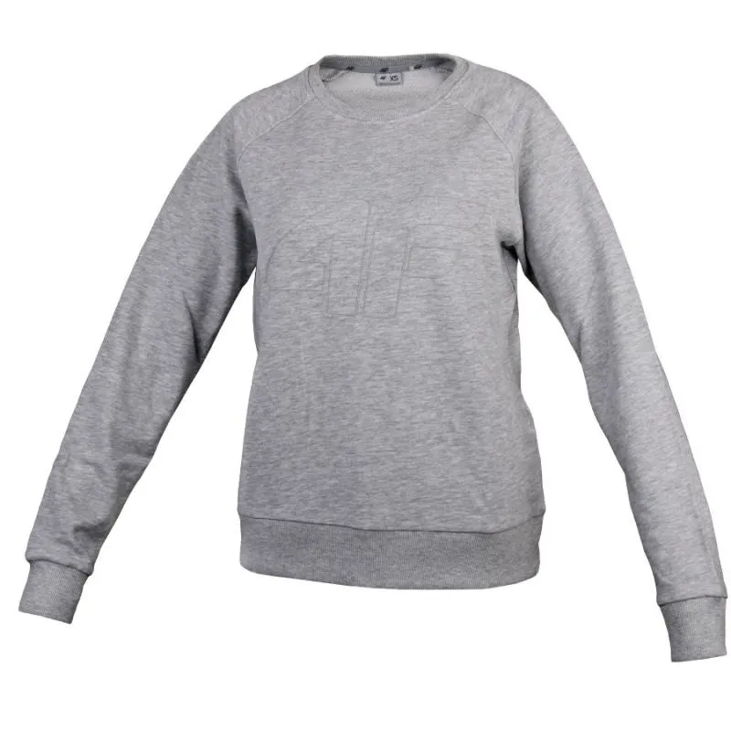 4F Womens Round Neck Sweatshirt - Grey