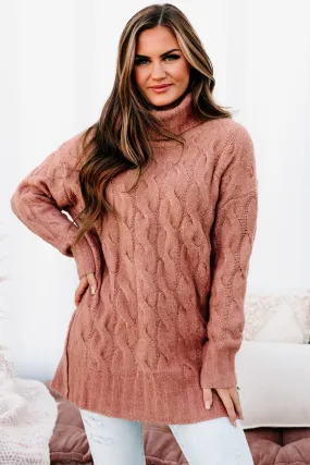 Always Understood Turtle Neck Sweater Tunic (Rosewood)