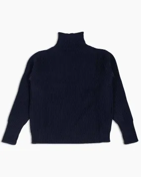 Andersen-Andersen Navy Turtleneck Navy Blue