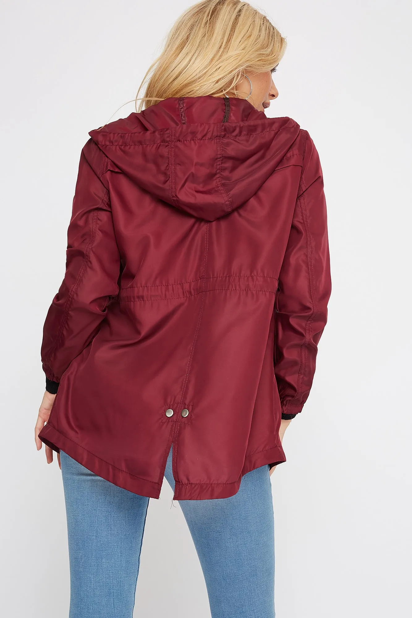 Anorak Zip-Up Hooded Windbreaker