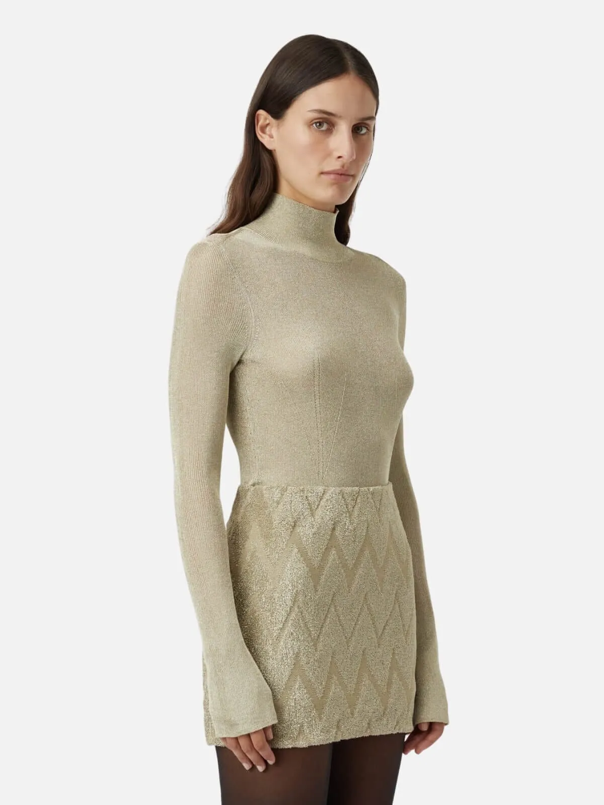 Aretz Turtleneck - Champagne