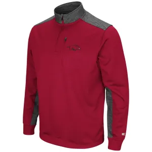 Arkansas Razorbacks Colosseum Red Samir 1/4 Zip Fleece Lined Pullover Jacket