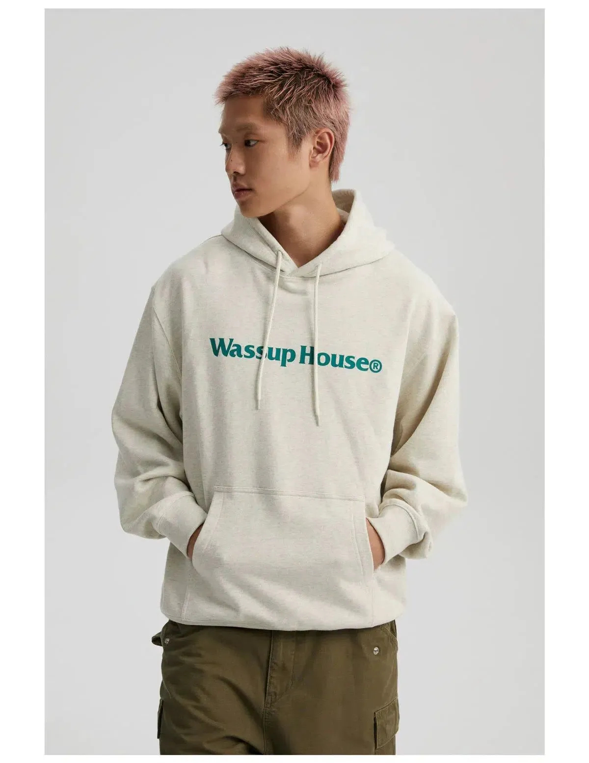 Basic Logo Print Hoodie