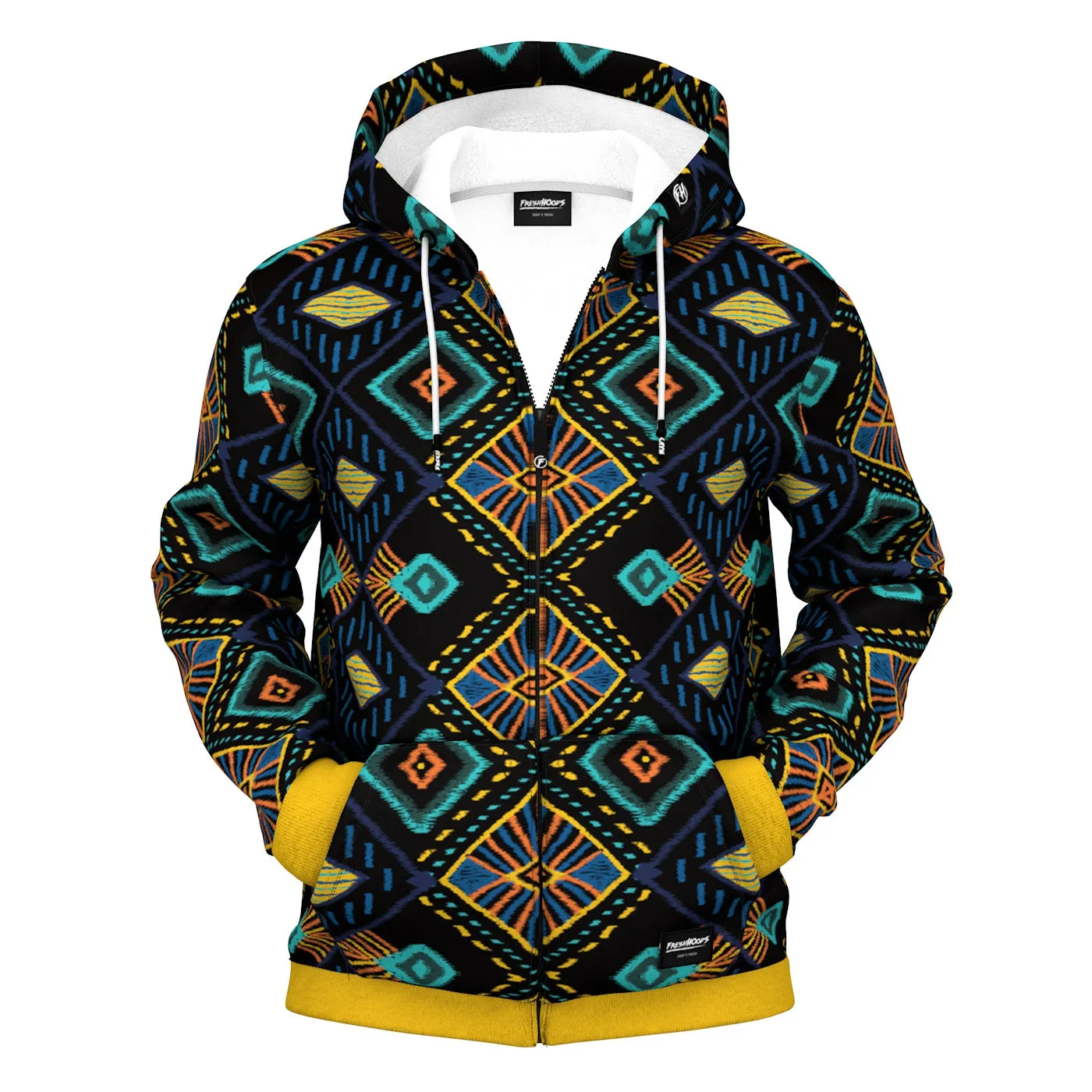 Batik Zip Up Hoodie