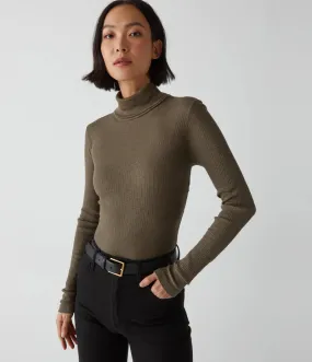 Bell Ribbed Turtleneck