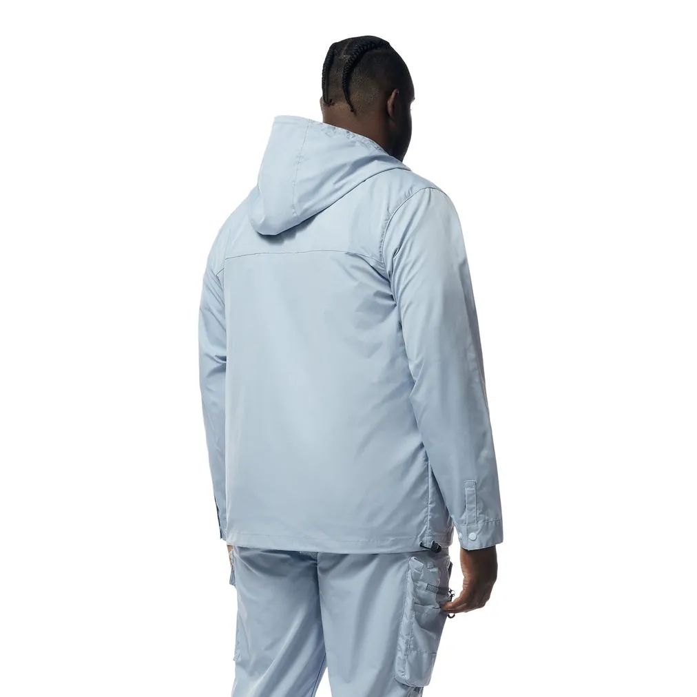 Big and Tall - Windbreaker Utility Jacket - Pale Blue