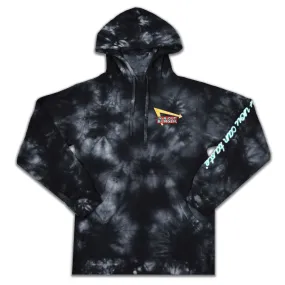 BLACK TIE DYE HOODIE