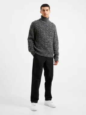 Cable Knit Turtleneck Sweater