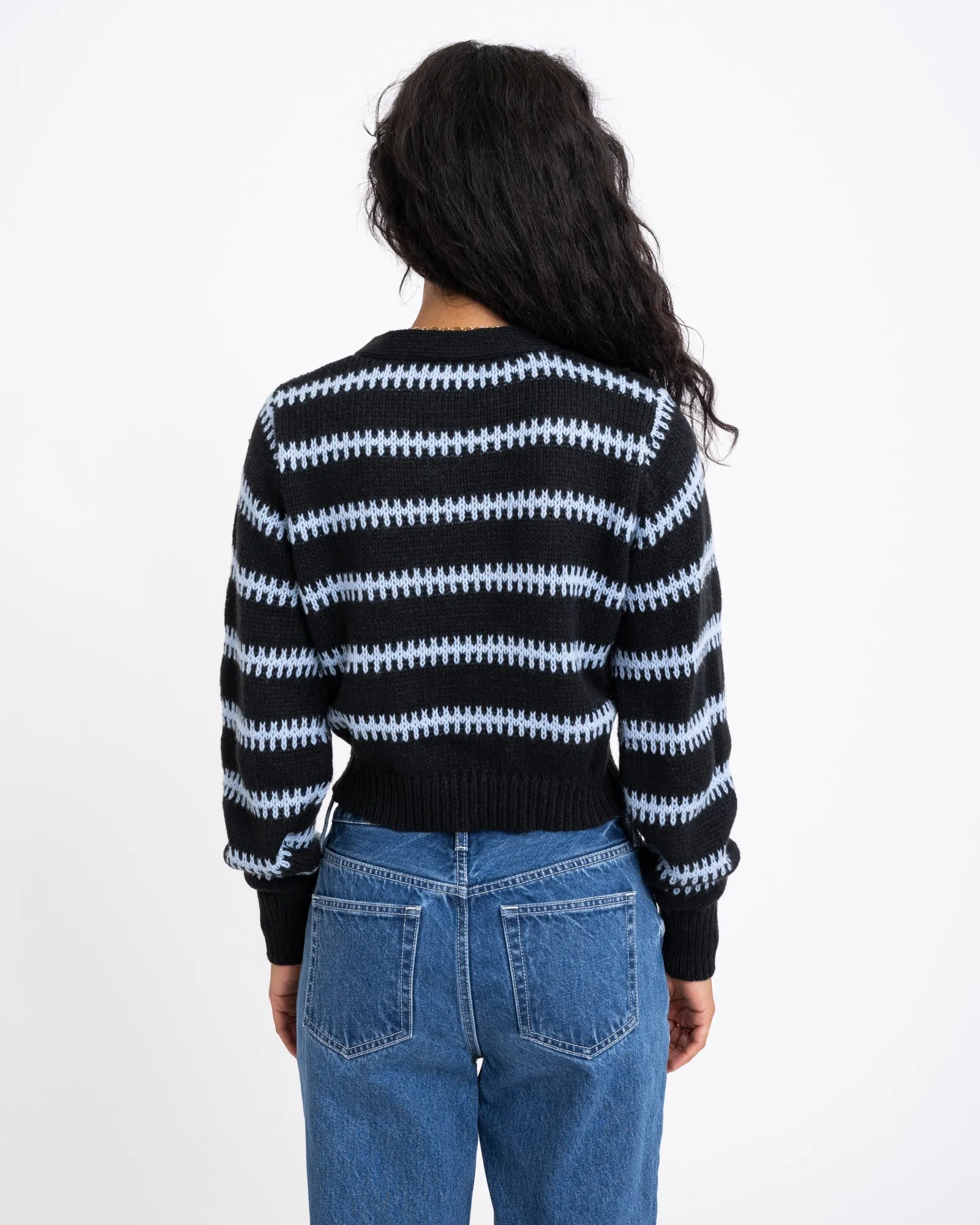 Cardigan Black/Blue