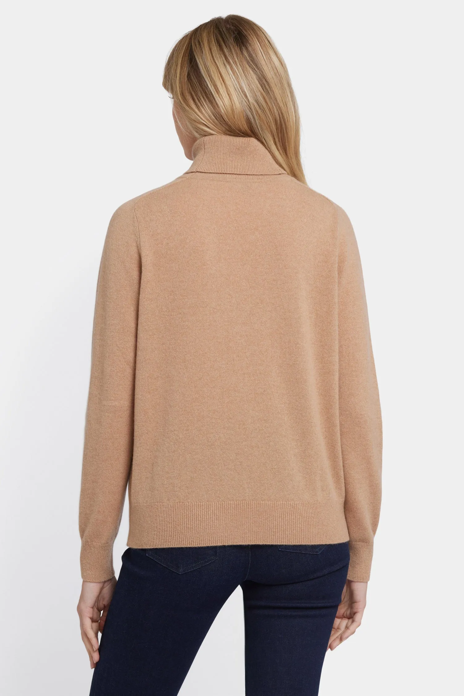 Cashmere Turtleneck Sweater - Tan