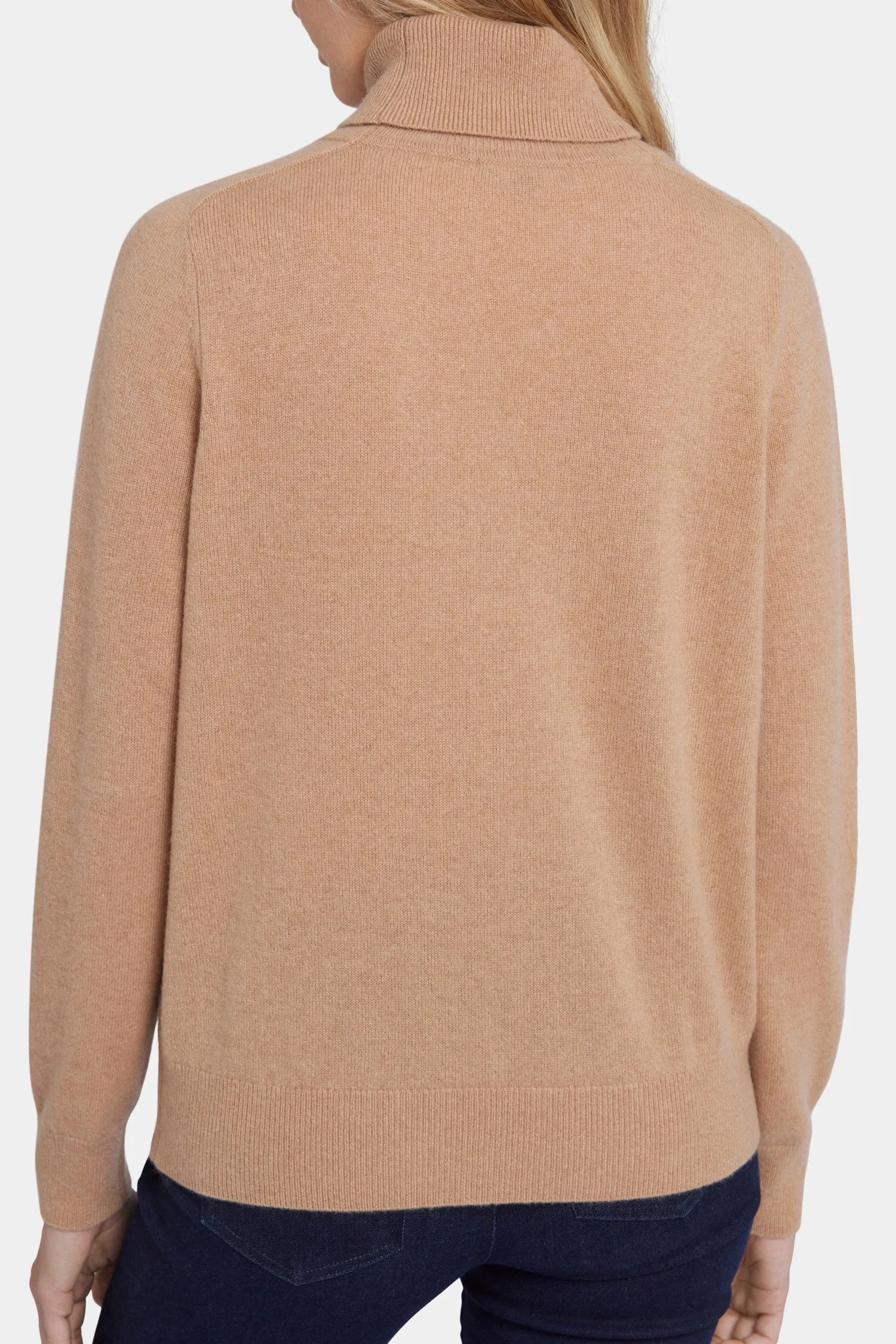 Cashmere Turtleneck Sweater - Tan