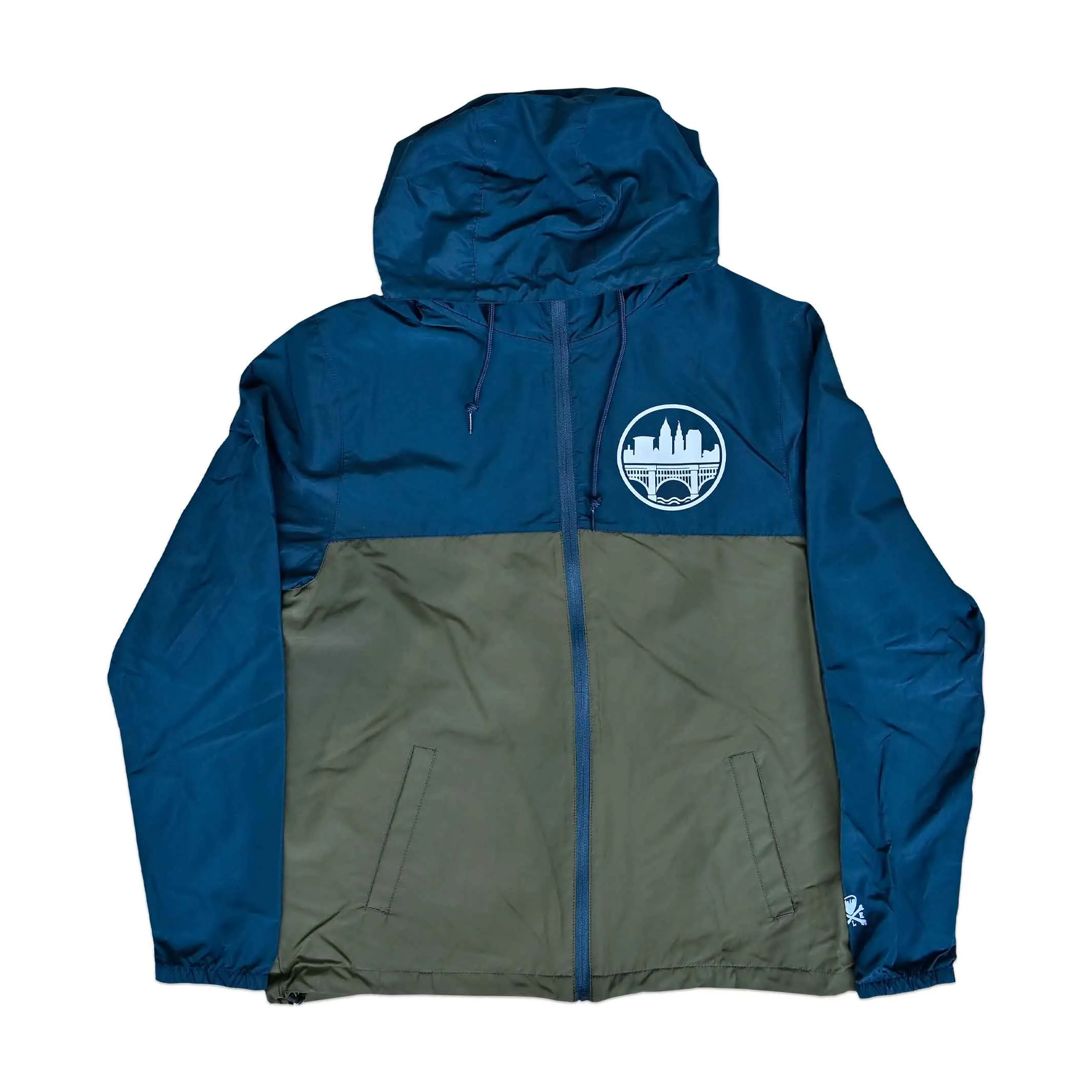 Cleveland Skyline Seal Windbreaker - Navy/Army Green