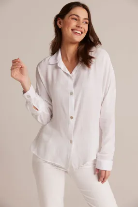 Dolman Sleeve Button Down - White