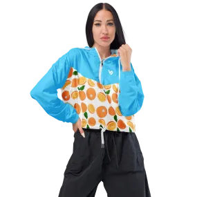 Freshly Squeezed Blue Women’s cropped windbreaker