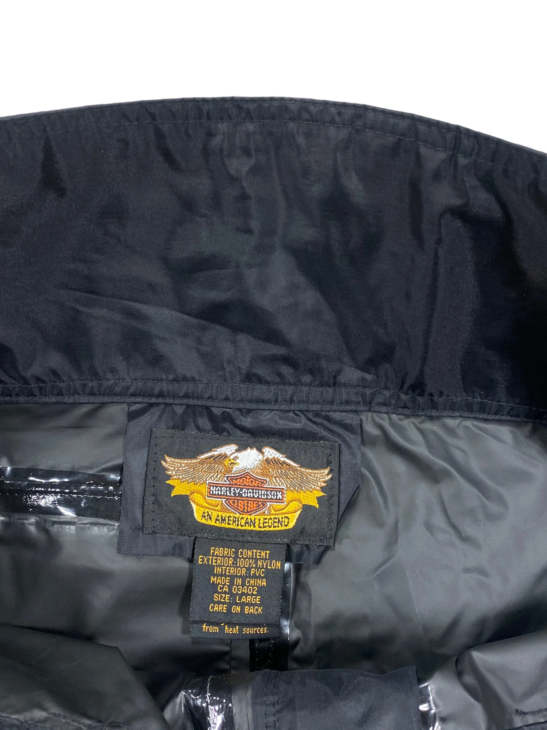 Harley Davidson Nylon Windbreaker Riding Pants Size Large (34-36)