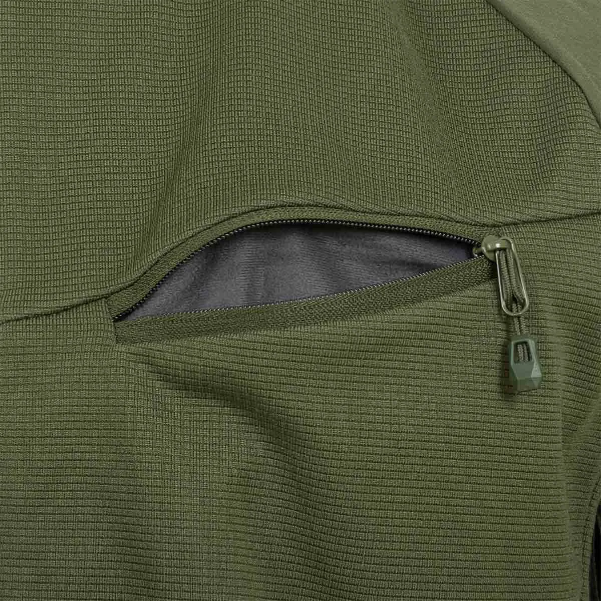 Highlander Hirta Hybrid Tactical Zip Hoodie Olive Green