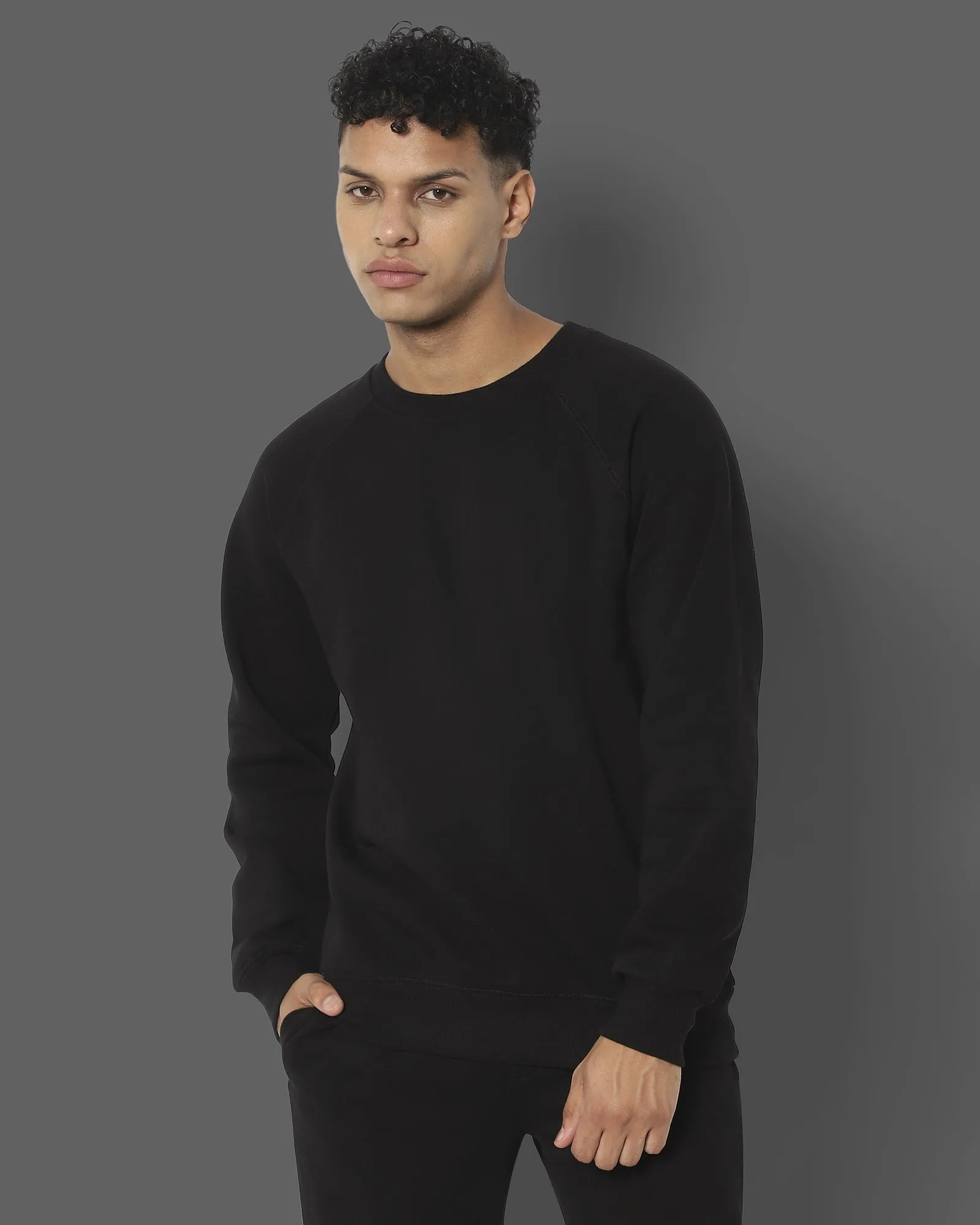 HW Crew Sweatshirt: Black