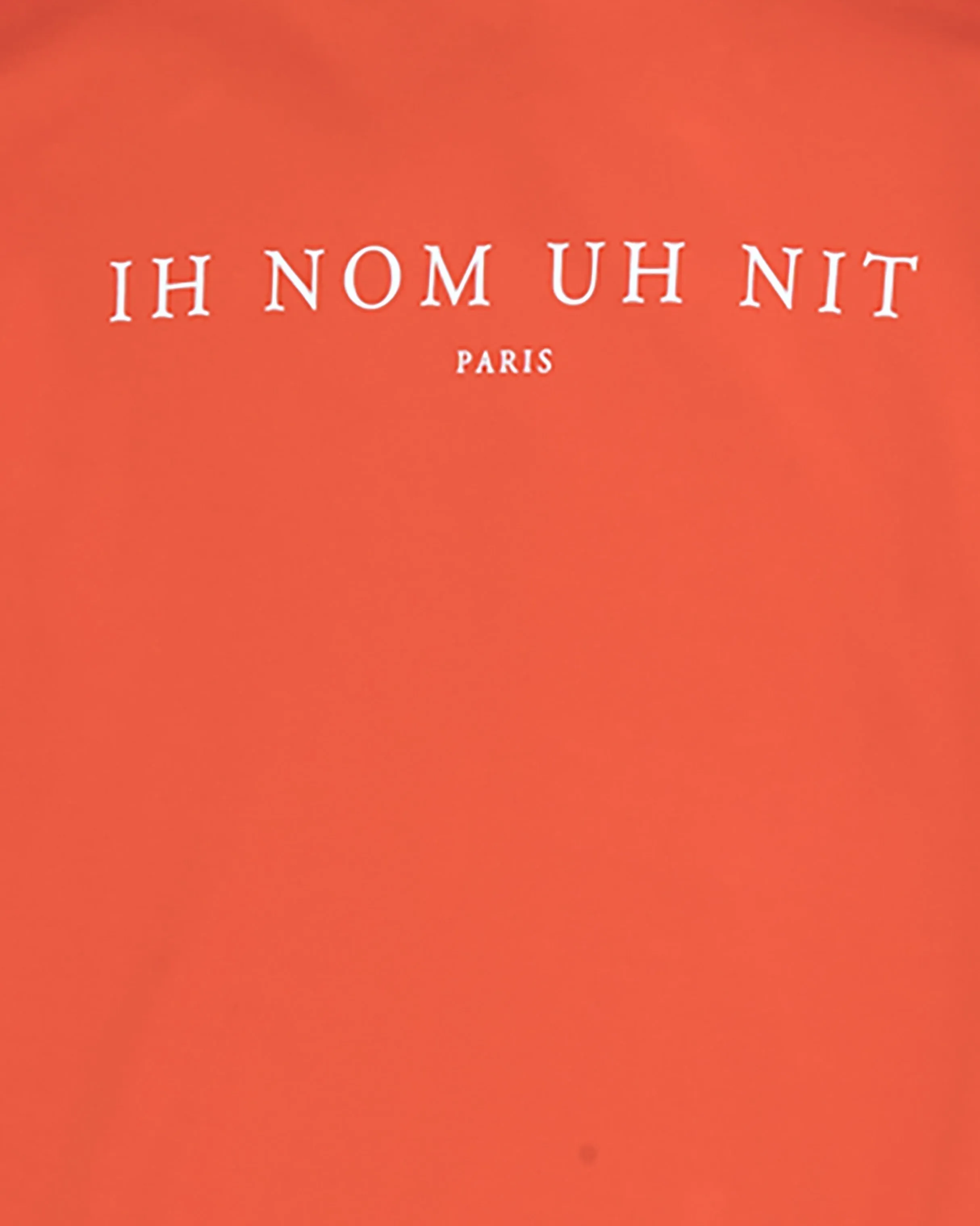 Ih Nom Uh Nit Hoodie With Future Mask On Front - Logo Printed On Back - Orange