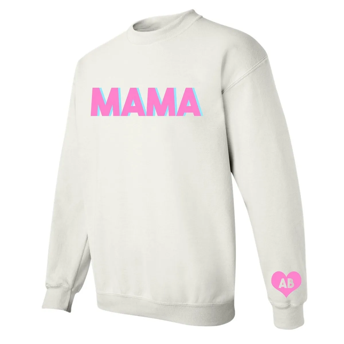 Initialed 'Mama' Crewneck Sweatshirt