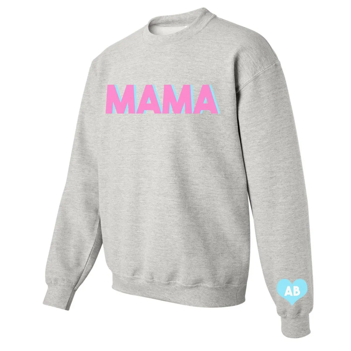 Initialed 'Mama' Crewneck Sweatshirt