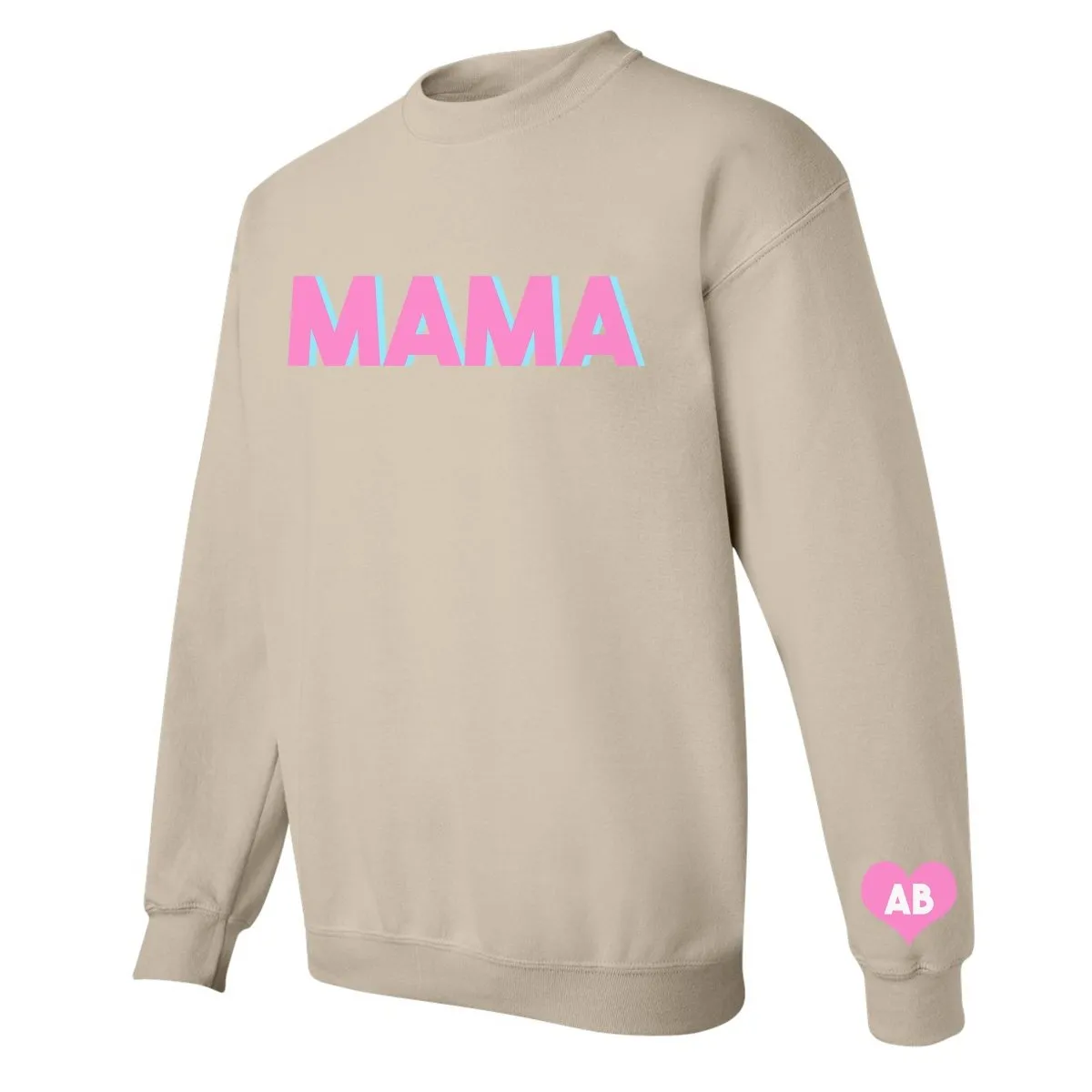 Initialed 'Mama' Crewneck Sweatshirt