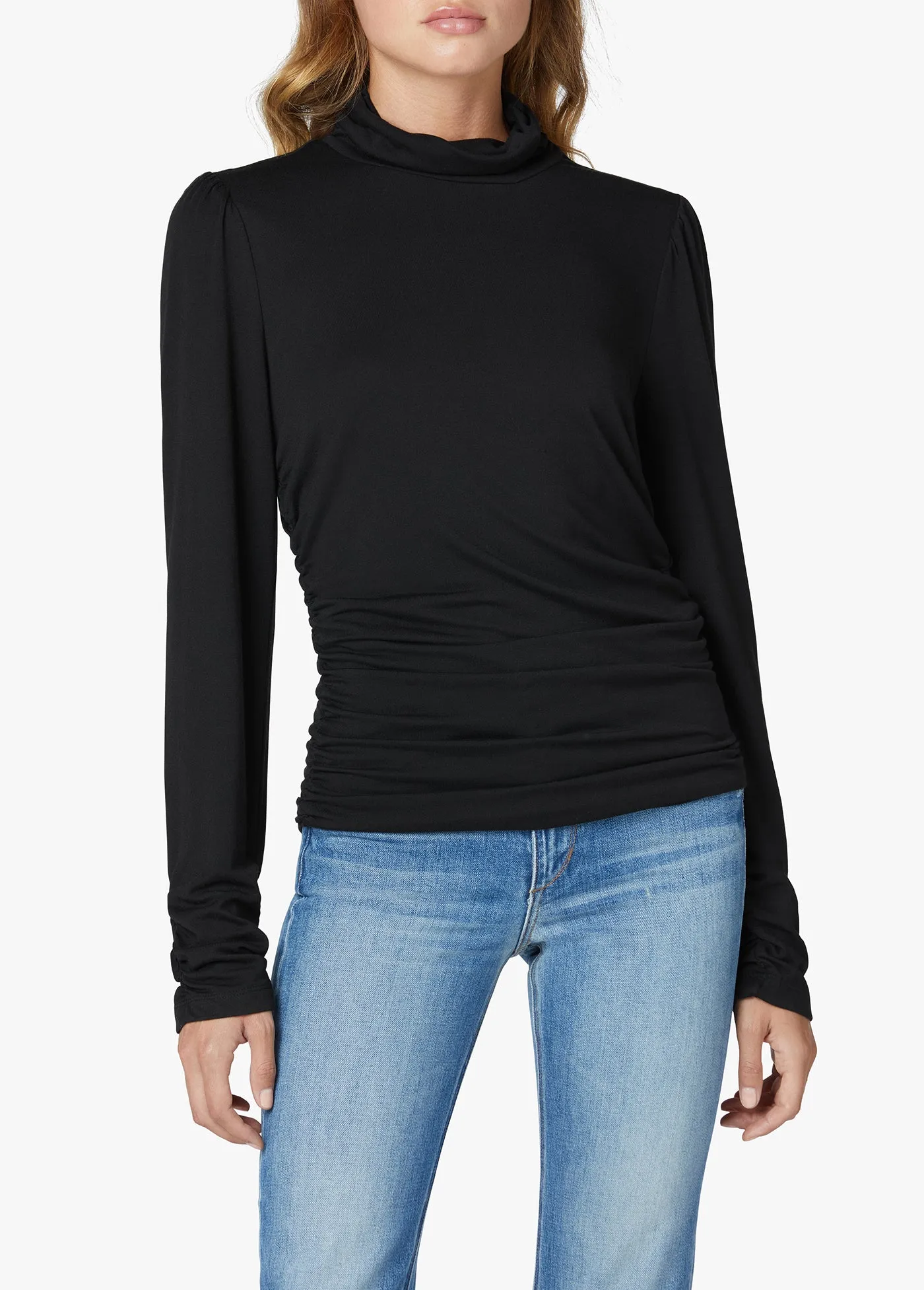 LAUREL RUCHED TURTLENECK