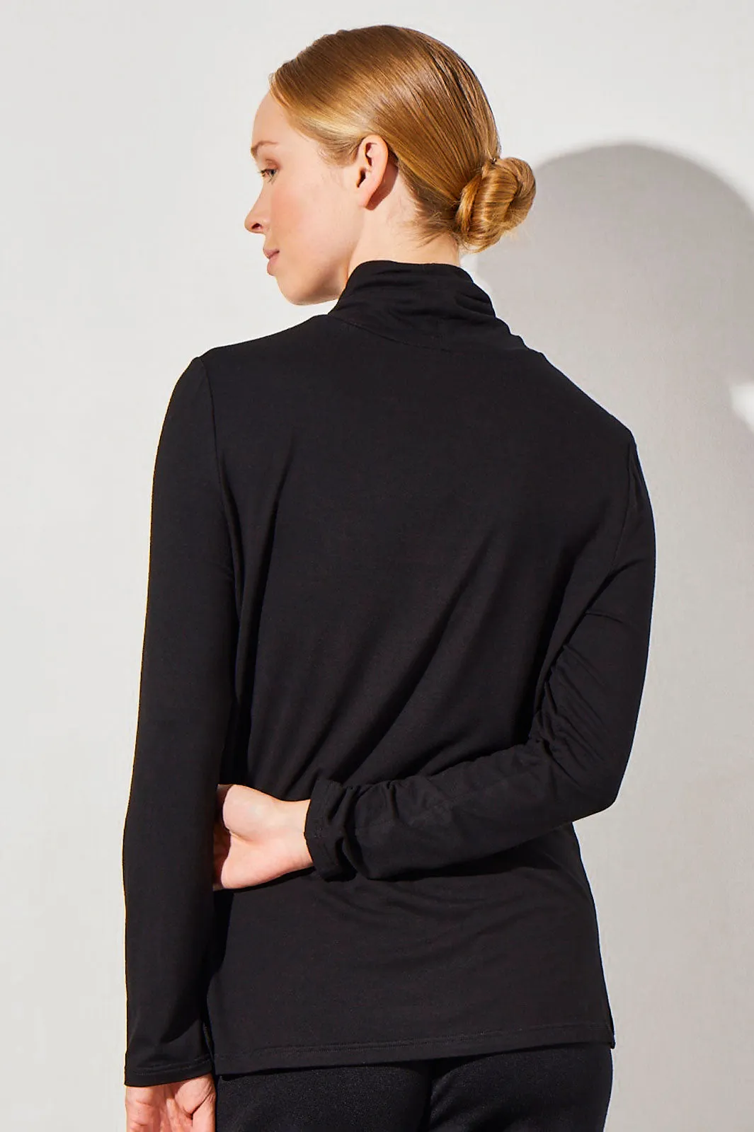 Long Sleeve Jersey Knit Turtleneck