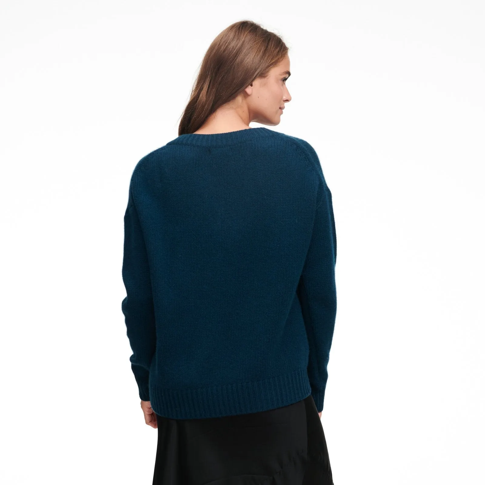 Luxe Cashmere Oversized V-Neck Sweater