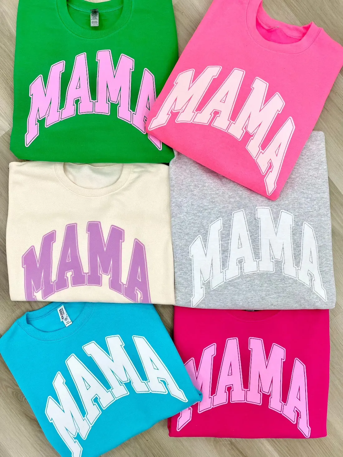 'Mama' PUFF Crewneck Sweatshirt