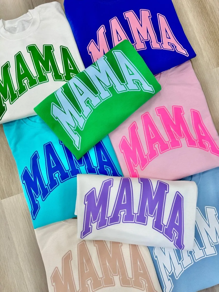 'Mama' PUFF Crewneck Sweatshirt