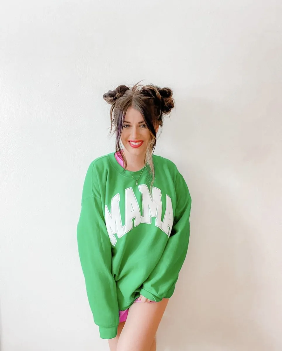 'Mama' PUFF Crewneck Sweatshirt