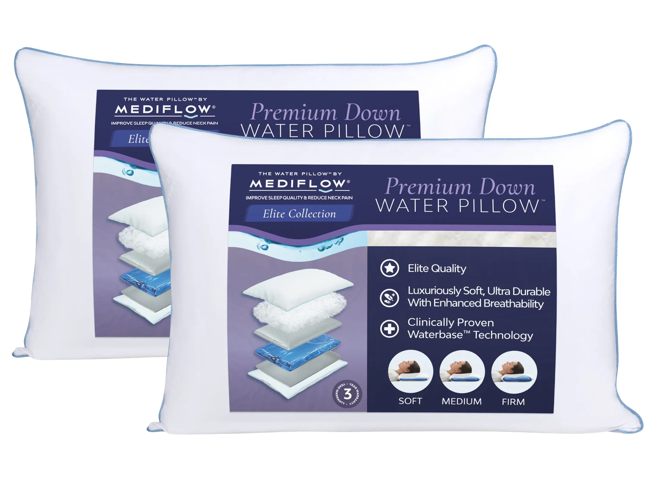 Mediflow Water Pillow - Elite Down