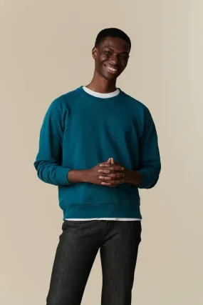 Men's Raglan Sweatshirt - Teal