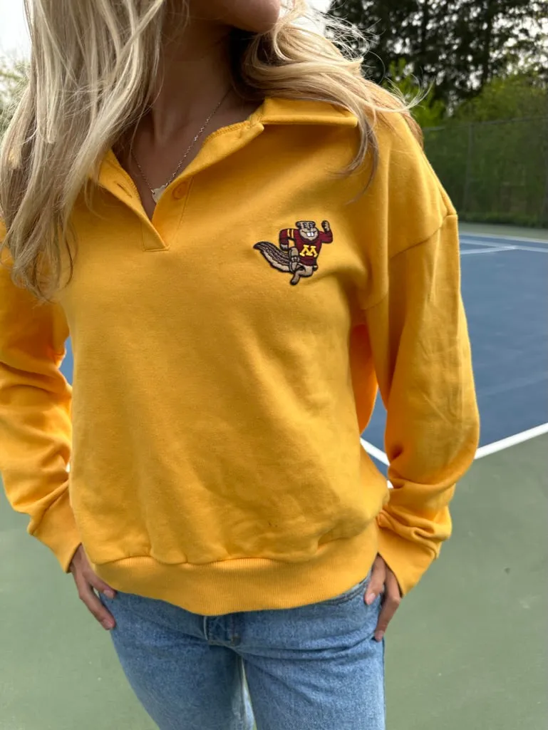 Minnesota Patch Polo Sweatshirt