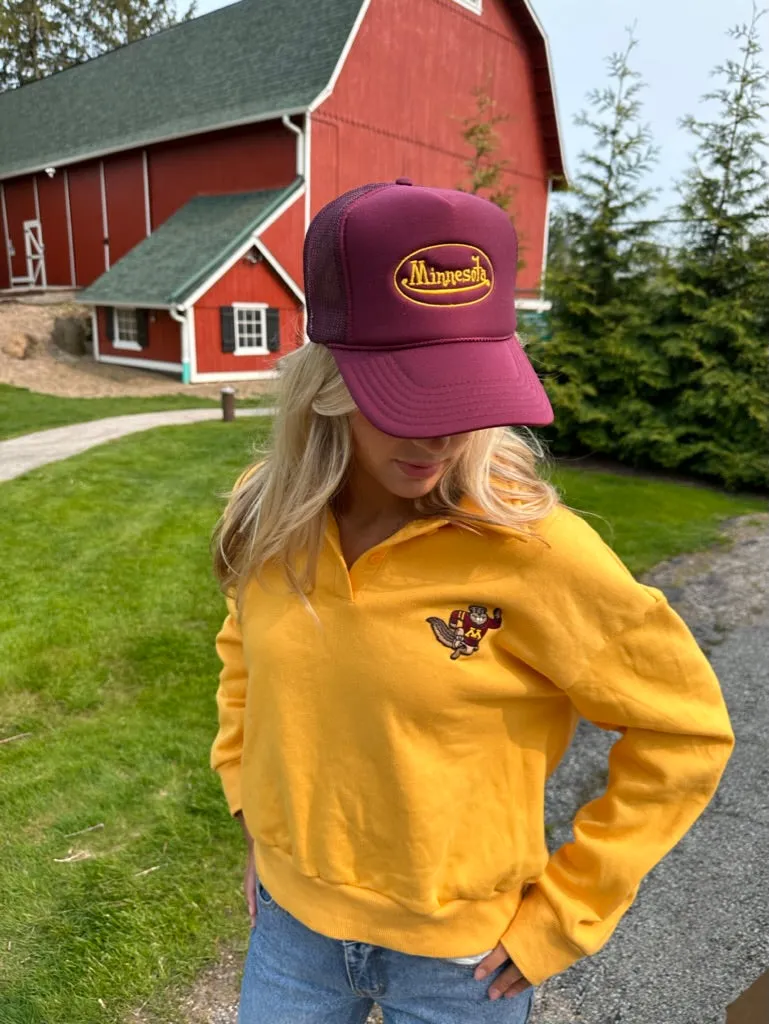 Minnesota Patch Polo Sweatshirt