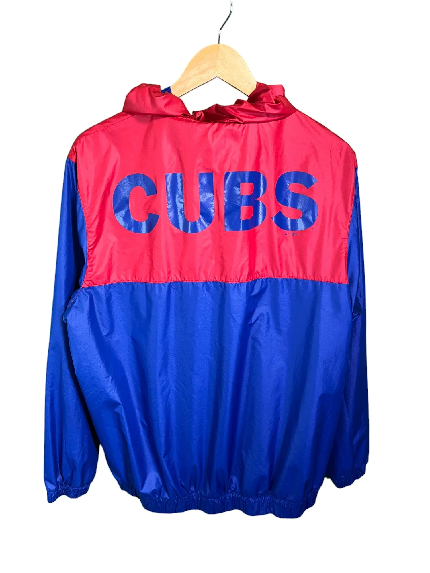 Nike Chicago Cubs Quarter Zip Windbreaker Jacket Size Medium