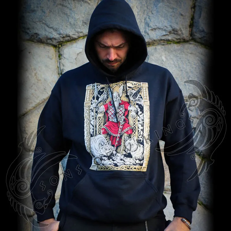 Odin on Throne Hoodie