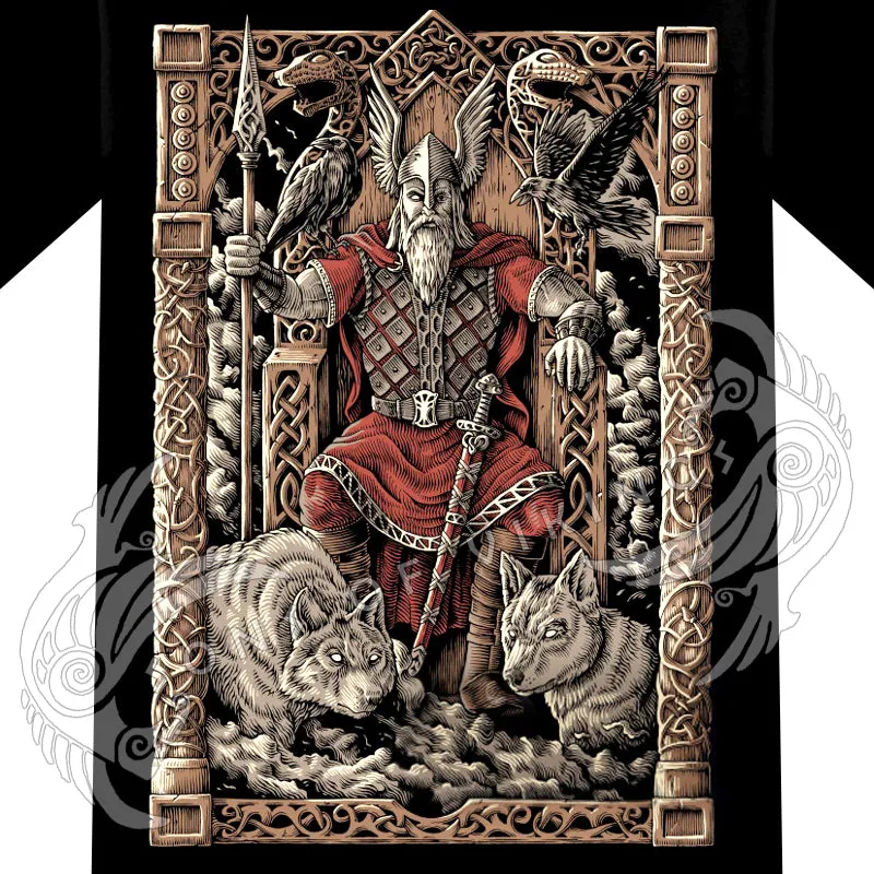 Odin on Throne Hoodie