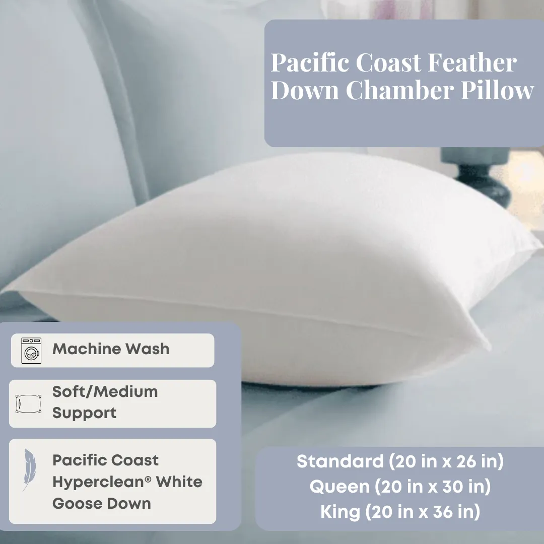 Pacific Coast Feather Down Chamber Pillow