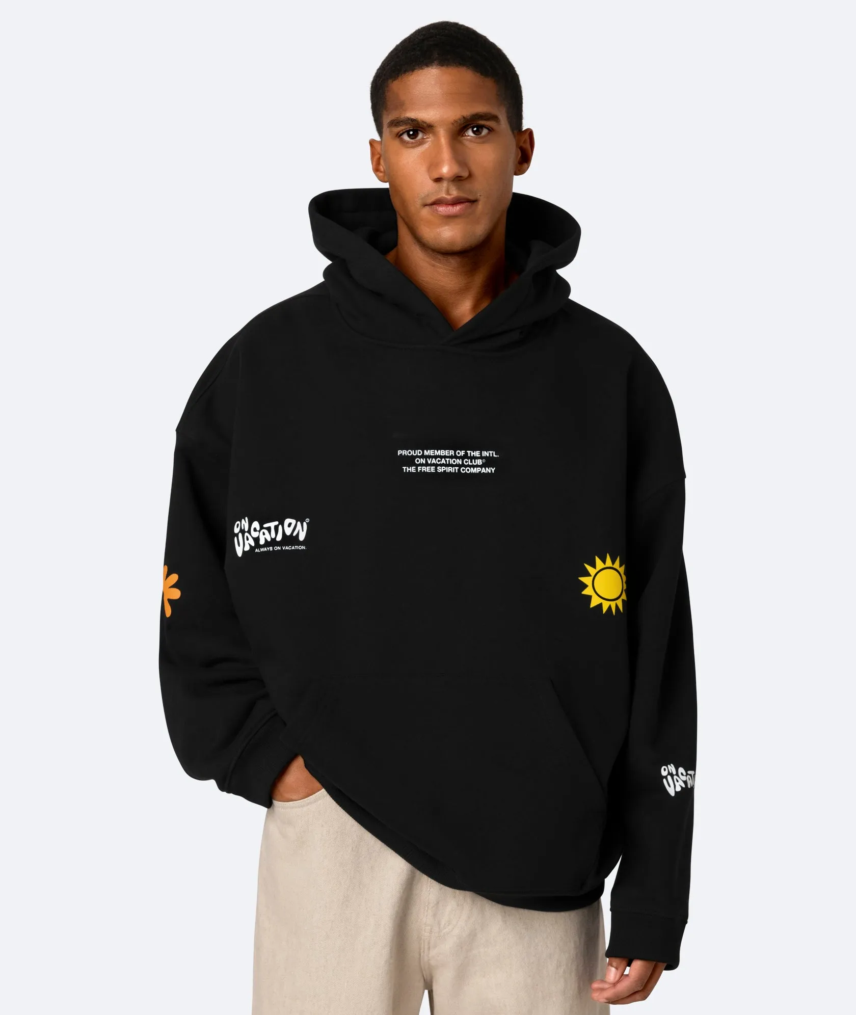 Patch Hoodie - Black