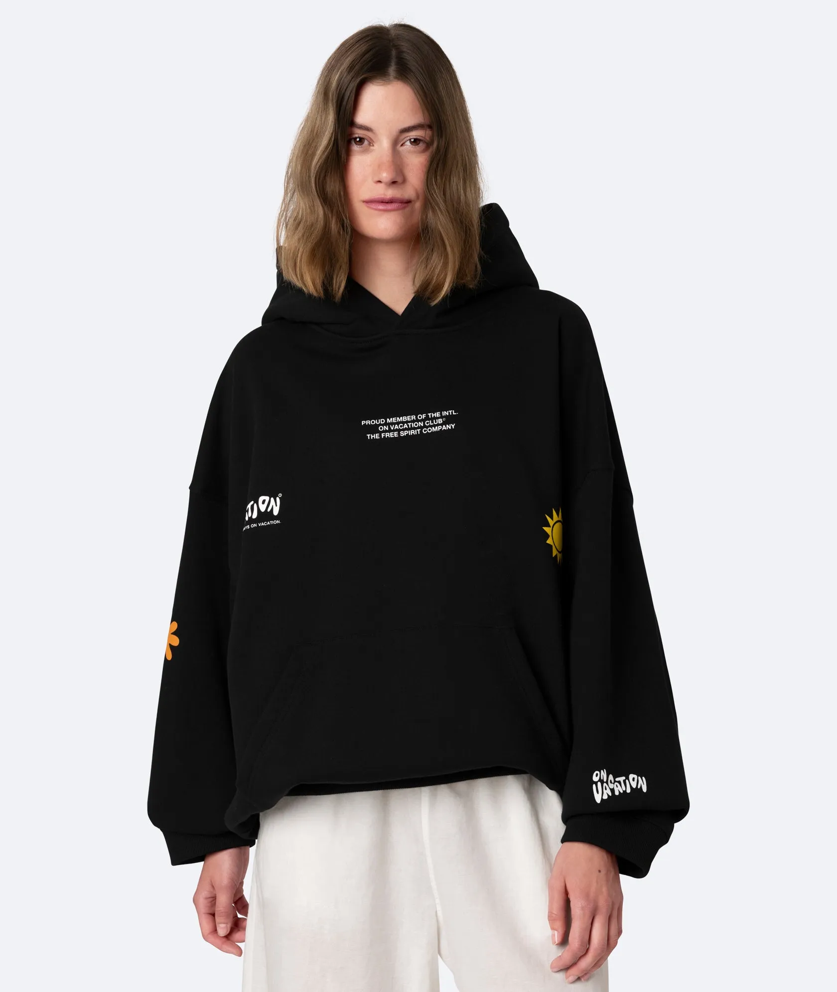 Patch Hoodie - Black