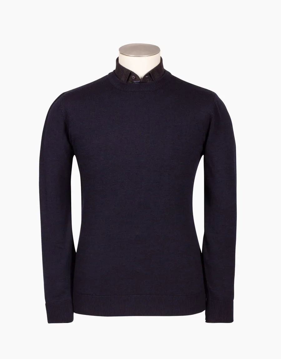 Rembrandt - Naseby Crew Neck Sweater - Navy