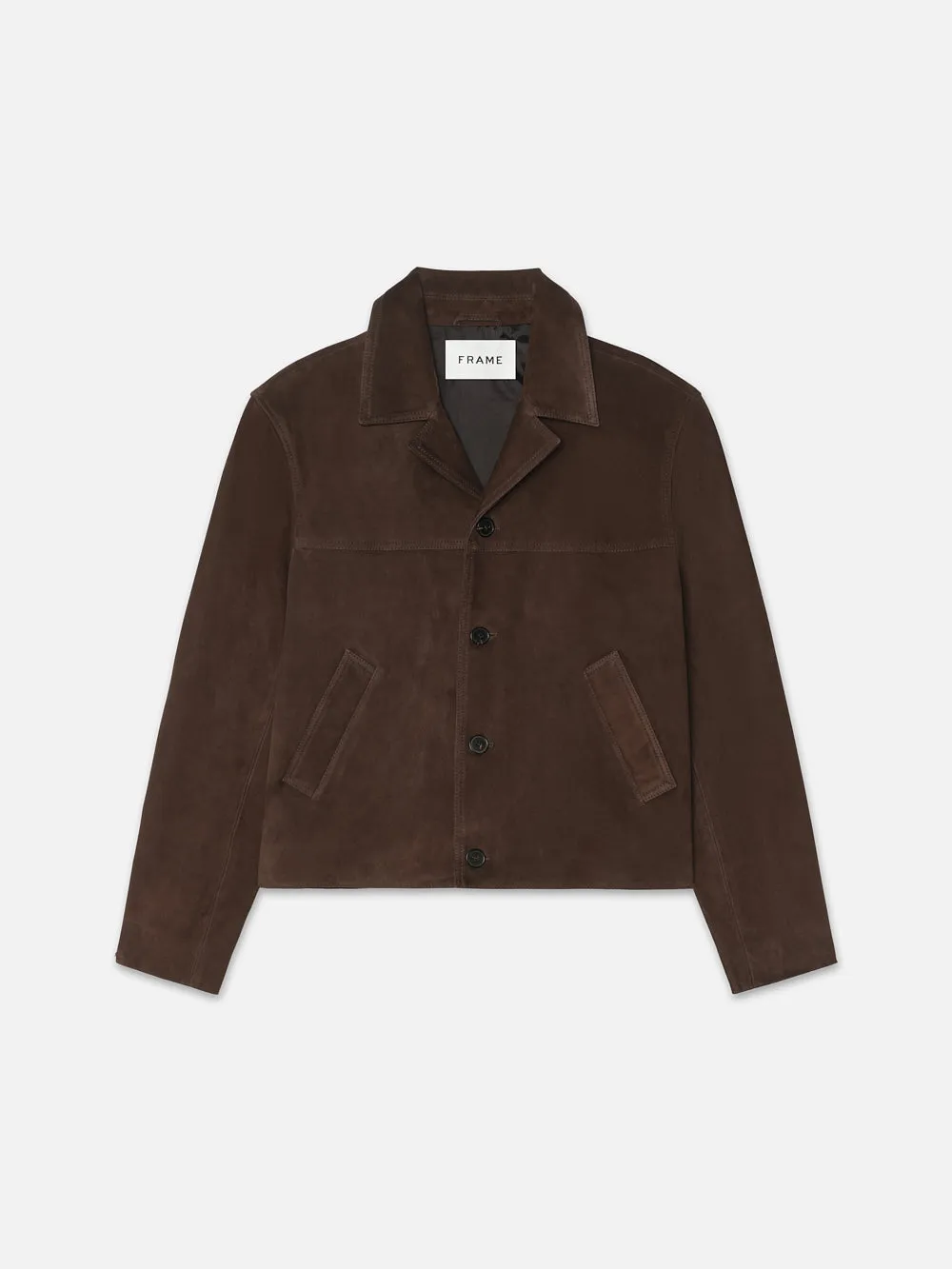 Retro Suede Jacket -- Chocolate