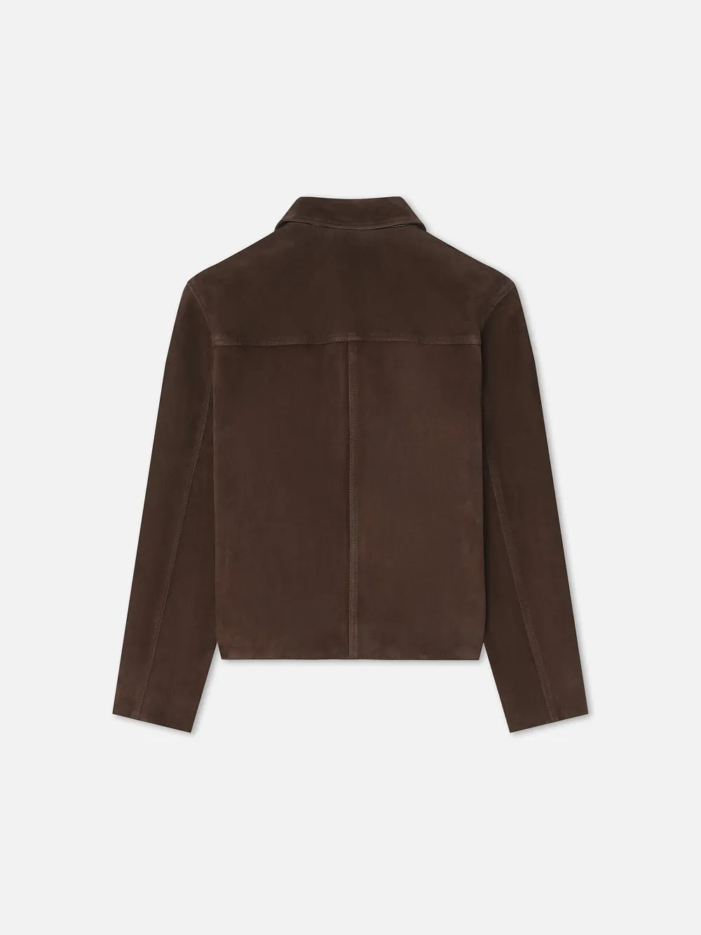 Retro Suede Jacket -- Chocolate