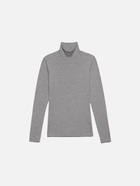 Rib Turtleneck -- Gris Heather