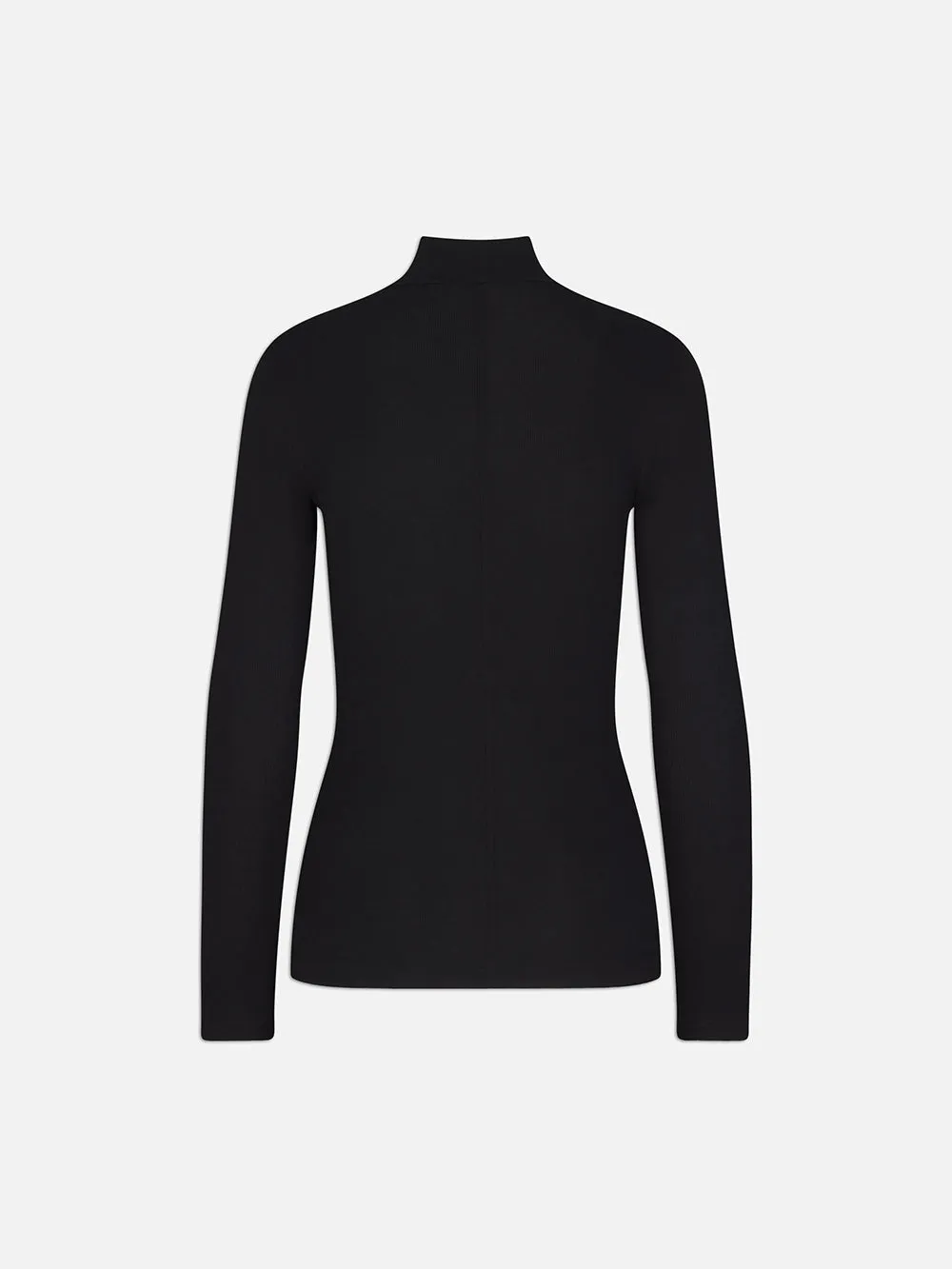 Rib Turtleneck -- Noir