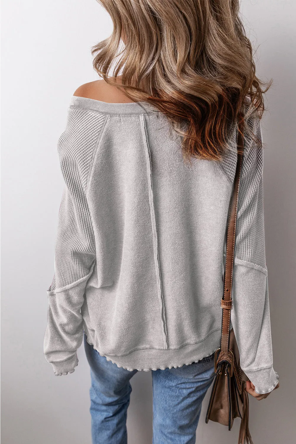 Round Neck Long Sleeve Sweatshirt