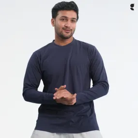 Round Neck Navy Full Sleeve